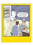 J8298BDG Jumbo Funny Birthday Card: Trump Ordinary Toilet Paper With Envelope (Extra Large Version: 8.5'' x 11'')