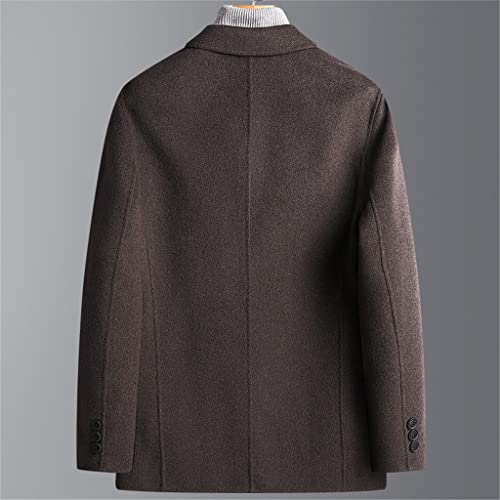 Fato de lã dupla face feito à mão outono e inverno terno de lã masculino casual terno casaco casaco