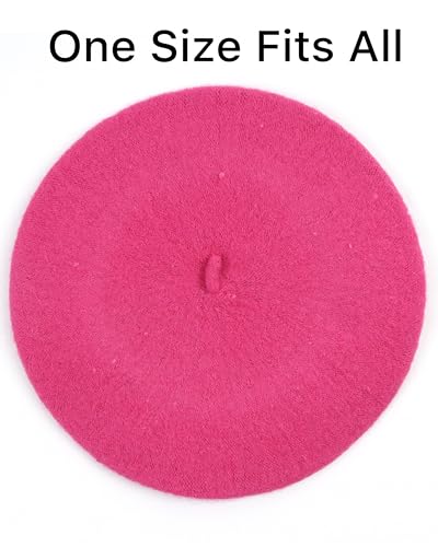 Image of Parquet Solid Color French Beret Hat. Classic French, Casual and Chic Lightweight Cap for Women