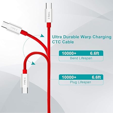 Image of Oneplus Original 100W 80W 65W 30W SUPERVOOC Dash Data Type C Cable Wire For Ultra Fash Charging For Oneplus 12,12R,11,11R,10 Pro,10R,10T,9RT,9R,8T Nord 4, CE4, 3,CE3 Lite Full Protection.