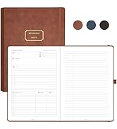 EMSHOI Meeting Notebook for Work with Action Items - 320 Pages, B5 Project Planner, Hardcover Mee...