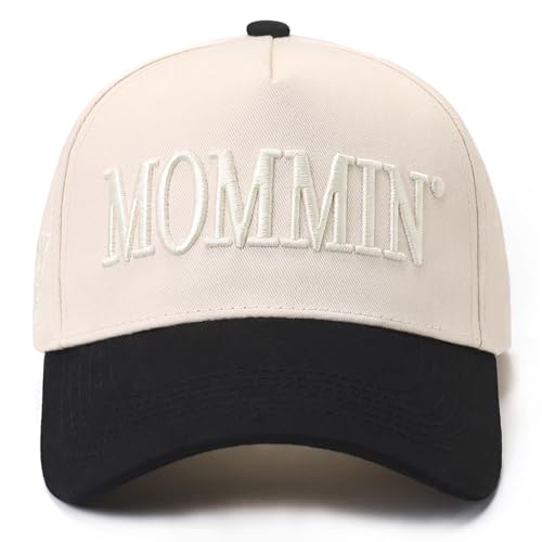Mommin Trucker Hat Mothers Day Mom Gifts for Women Baseball Baps Two-Tone Embroidery Mama Hats for Casual Wear