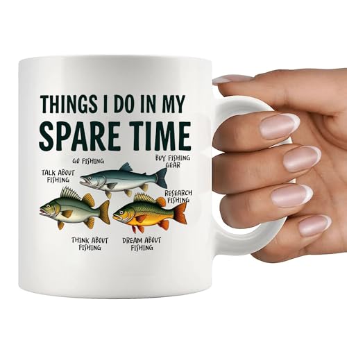 Taza de cerámica Panvola 11 oz color blanco miniatura 7
