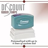 Xstamper N12 Custom Rubber Stamp - 50% DISCOUNT