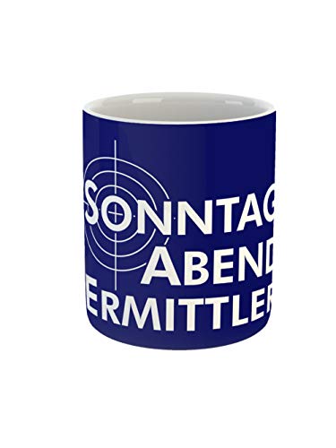 clothinx Kaffeetasse mit Aufdruck Sonntag Abend Ermittler - Passend zum Sonntagabend Krimi schauen und eine tolle Geschenkidee für alle Hobby Ermittler Cover