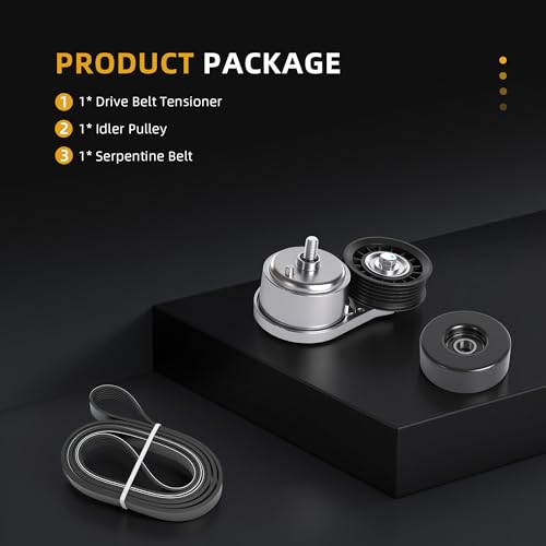 Image of Belt Tensioner Serpentine Belt Idler Pulley Kit for Chevy C1500 C2500 C3500 K1500 K2500 K3500, for GMC C1500 K2500, for Isuzu Hombre, for Oldsmobile Bravada 4.3 /5.0 /5.7L 96-03 38001