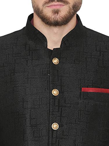 WINTAGE Men's Imported Rayon Party/Festive Indian Jodhpuri Grandad Bandhgala Blazer : 3 Colors4