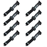 8 lazos de árbol para un apoyo eficaz de plantas y organización de equipos de jardinería (60 x 2,5 cm)