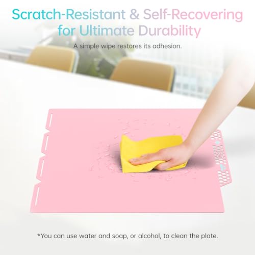 Image of BIQU CryoGrip Pro Glacier Pink Compatible with Snapmaker U1 3D Printer 276x304.5mm Panda Build Plate Double Sided Upgrade Plate Removable Surface Platform