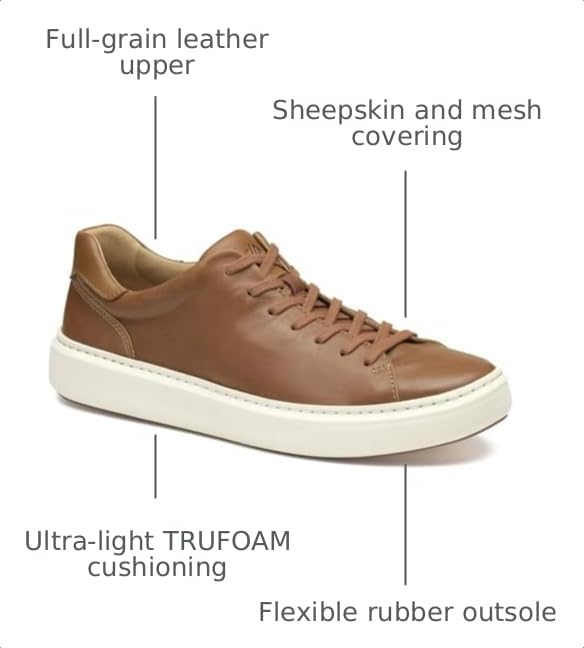 Image of Johnston & Murphy Men's Anders Lace-to-Toe Sneaker