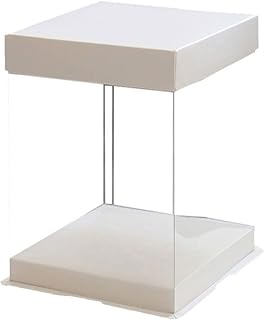 DOITOOL Plastikowe przezroczyste pojemniki na ciasto nośniki pudełka na ciasto osłona uchwyt na ciasto pojemniki ekspozycyjne 30 cm