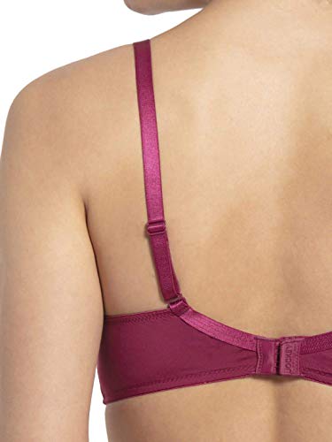 Image of Jockey 1819 Women's Wirefree Padded Microfiber Nylon Elastane Stretch Full Coverage Multiway Styling T-Shirt Bra with Magic Under Cup