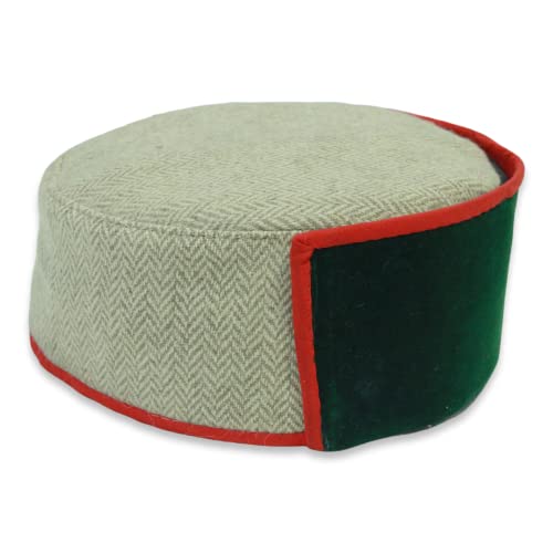 Image of Vastraa Fusion Himachali Topi for Men | Nepali Headwear | Traditional Kullu Cap | Pahadi Topi | Kashmiri Hat | Wool Handcrafted Ethnic Wear