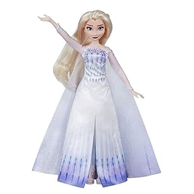 Disney La Reine des Neiges 2 - Poupee Princesse Disney Elsa chantante (français) en tenue de Reine - 26 cm
