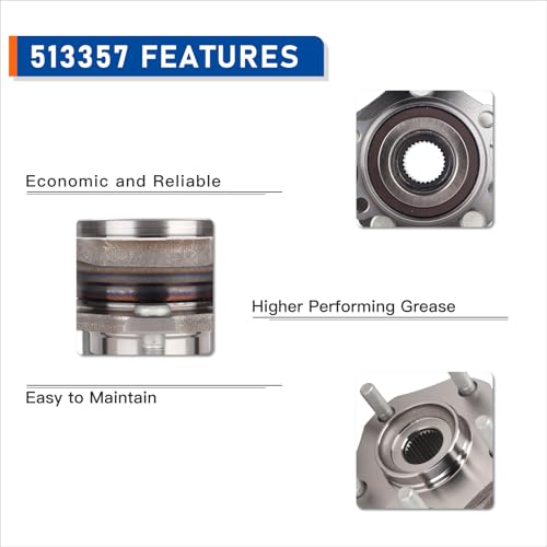 PAROD 513357 Front Bearing Hub Assembly Fit for 2017-2018 Nissan Qashqai, 2014-2023 Nissan Rogue, 2017-2022 Nissan Rogue Sport by PAROD - Image 5