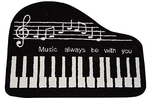 Latch Hook Rug Kits Piano Music Shape Wool Yarn Latch Hook Knitted Tapestry Making Embroidery Craft Kits For Beginners Diy Latch Hook Cushion Kit Mat Canvas Home Decor 52X38Cm #TOP3