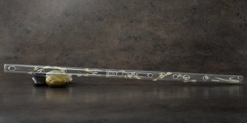 【希少品】HALL クリスタル フルート D管 545mm Amazon | HALL CRYSTAL Flute D Offset Dragonfly クリスタルフルート