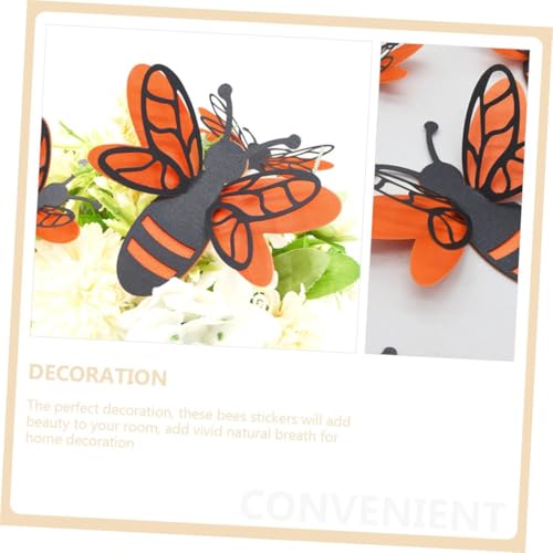 Vinilos decorativos 3D abejas removibles set 12 pcs miniatura 5