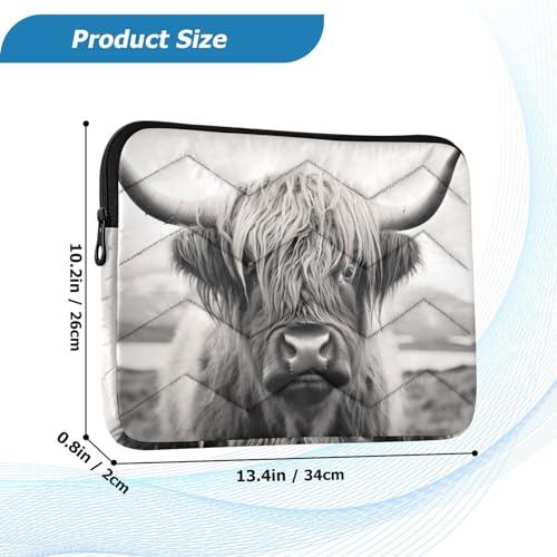 Funda para portátil Highland Cow 13-14 pulgadas impermeable miniatura 3