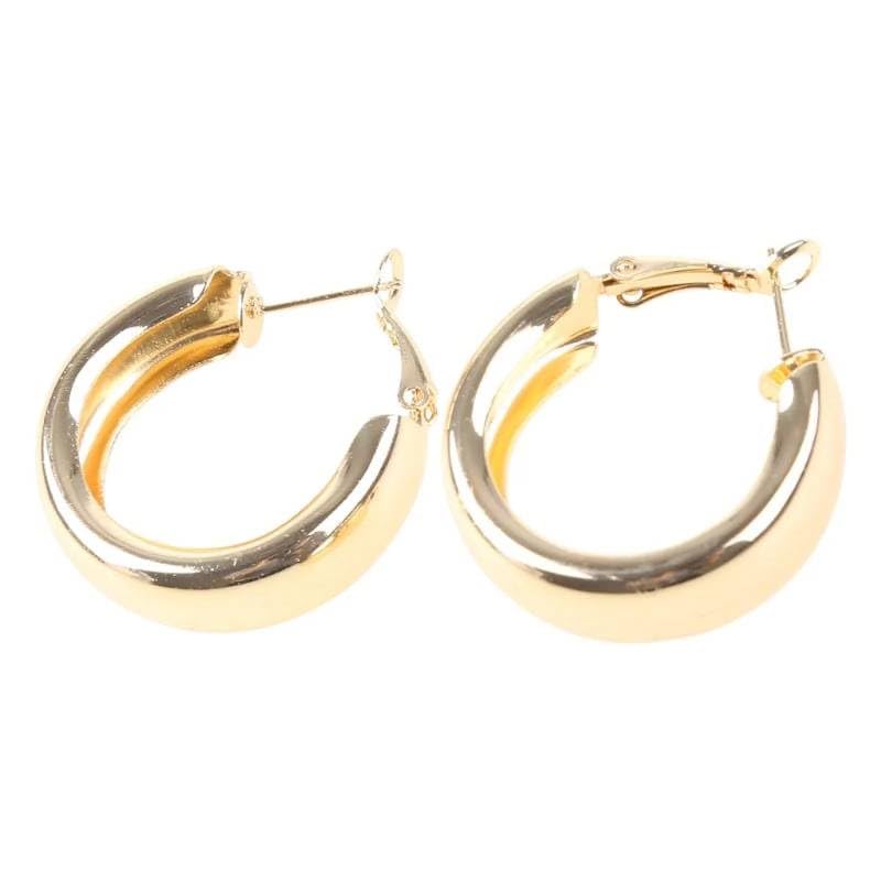 Light Weight Thick Hoop Earrings for Women Girls western korean trendy Hoop Earring Gold Gold Plated (B0CQWPQ16R) Amazon Price History, Amazon Price Tracker
