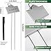 Stainless Steel 304 Plant Labels for Garden Outdoor | Metal Plant Markers Waterproof for Vegetables Herb Seedlings Flowers with 2 Pens | 25 Pack | Label Area 3.74'' x 1.39'' Height 10.75 Inch | Silver