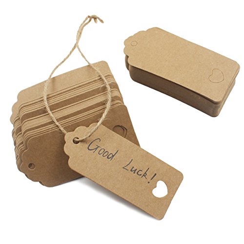 Ulable Targhette da regalo 100PCS, cartellini da