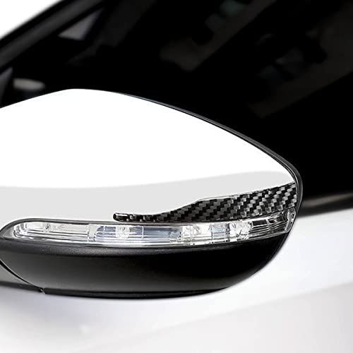Adunsiaoto 2 Stück Türkantenschutz für Autotüren Kantenschutz Autotür für Rückspiegel, Carbon-Faser Muster Rückspiegel Streifen Abdeckung, Auto Universal(11.3x1.45cm)