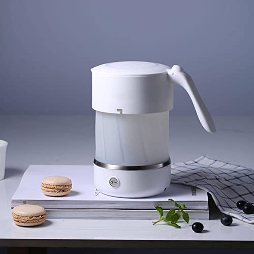 Tetera eléctrica plegable portátil 500 ml blanca miniatura 3