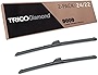 TRICO Diamond 24 Inch & 22 inch pack of 2 High Performance Automotive Replacement Windshield Wiper Blades For My Car (25-2422), Easy DIY Install & Superior Road Visibility
