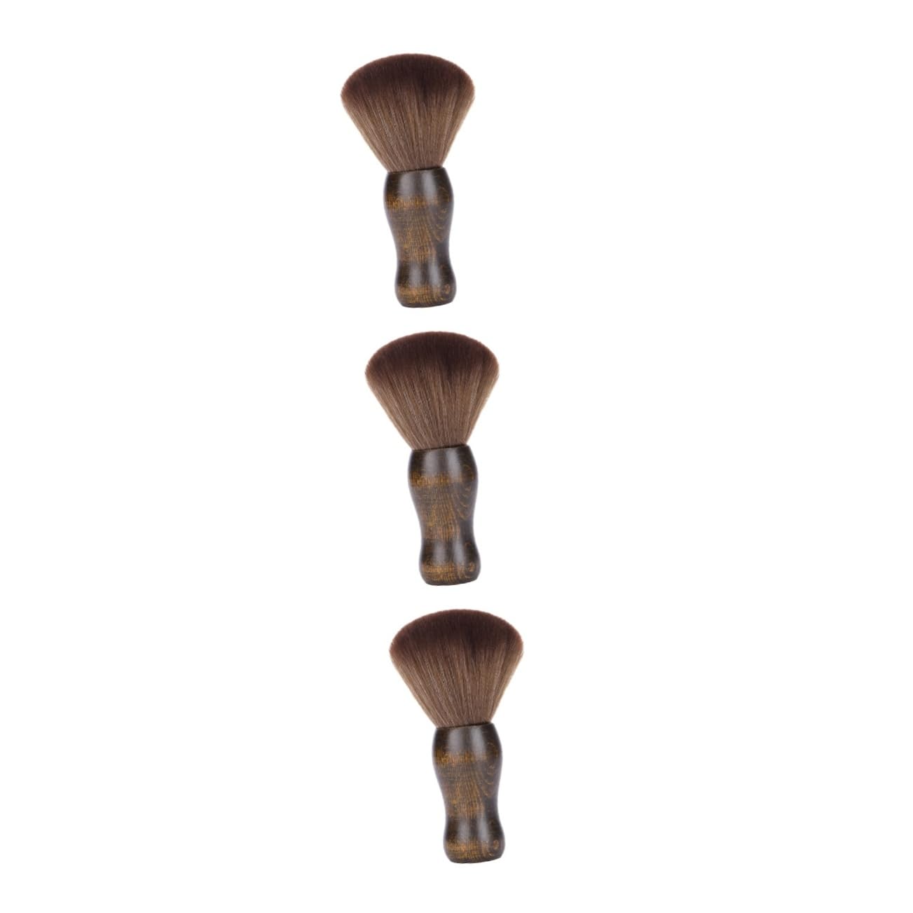 Healeved 3stücke Holzgriff Fiber Borsten Bartbürste Für Tragbare Haarbürste Von Und Zerbrochenen Haaren Professionelles Friseurzubehör