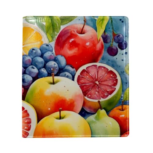 Funda para libro impermeable Watercolor Fruits protector reutilizable A4