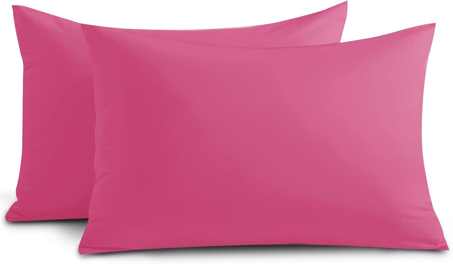 Yorkshire Bedding Pink Pillow Cases 4 Pack 100% Soft Brushed Microfiber Hypoallergenic Pillowcases with Envelope Closure - Fade & Stain Resistant Housewife Pillow Covers (50 X 75 Cm)