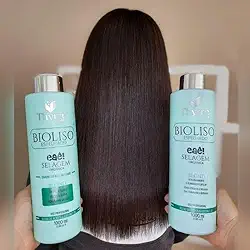 Kit Progressiva Organica Sem Formol Bioliso 2x1000ml Selagem Orgânica Blond Bio Liso Espelhado - Liso Absoluto e Reconstrução Profunda