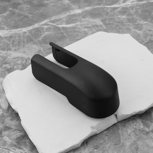 Be In Your Mind 2 Stück Schwarze Heckscheibenwischerarm-Mutterkappen-Ersatz Kompatibel mit FIAT 500X 2015–2021