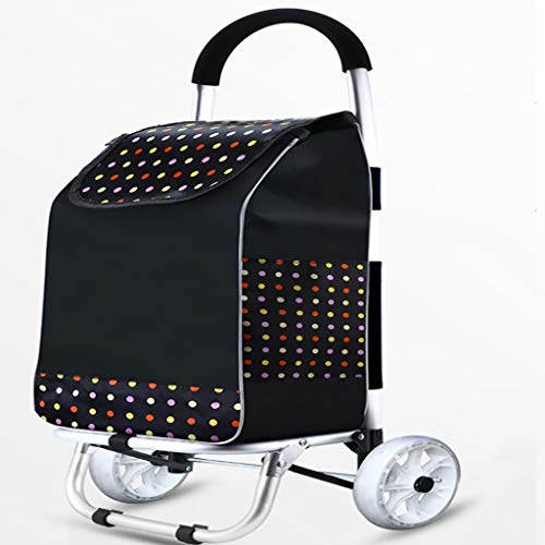 Carretilla plegable para compras con ruedas de aluminio miniatura 1