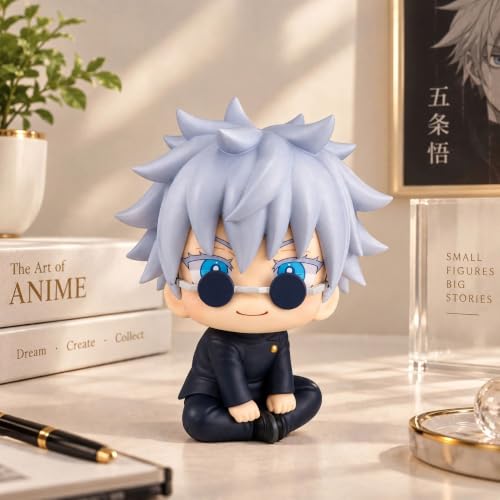 Image of Awestuffs Goju with Sunglasses Action Figure Limited Edition for Car Dashboard, Decoration, Cake, Office Desk & Study Table
