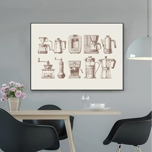 Cadre 20 x 30 cm cuisine affiche café pour mur vide