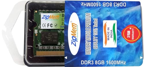Zipmem® 8GB DDR3 RAM | 1600MHz Laptop RAM | Notebook RAM |Laptop-Memory | SO-DIMM | CL-11 | PC3-12800 | 2Rx8 Dual Rank | Made in India| -3 Year... - Image 5