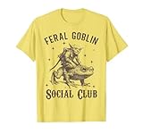 Funny Goblincore Feral Goblin Social Club T-Shirt