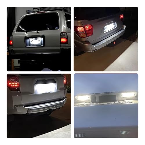 Luz LED para placa matrícula coche Toyota 4Runner 1996 a 2022 blanca 2Uds 5