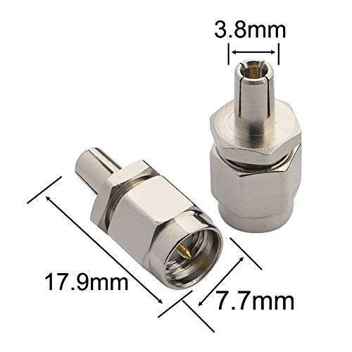 Onelinkmore Sma Male Plug To Ts9 Male Plug Rf Coax Adapter For Zte 3G Usb Wireless Usb Modem Antenna E398 E392 Pack Of 2 #TOP1