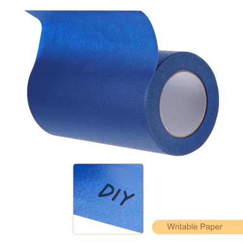 Image of Masking Tape Blue Painters Tape Paper Tape [for Crafts DIY Walls Painting Packing Automotive Home Decoration Teaching]- 9.1 Inch x 60 Yards /1 Roll