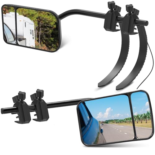 GARDTECH Wohnwagen Spiegel Auto Universal 2 Stück Spiegelverbreiterung Wohnwagen für Wohnmobil & Anhänger Wohnwagenspiegel Außenspiegel Zusatz Toter Winkel Erweiterung für gängige Fahrzeuge