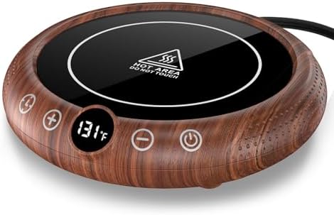 Mug Warmer, 36W Coffee Cup Warmer for Desk with Temperature Display 8-Temp Settings Controlled Heating Coffee Candle Warmer Plate for Beverage Gifts Accessories for Women Men