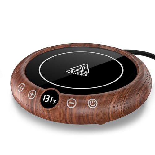 PERSUPER Mug Warmer, 36W Coffee Cup Warmer for Desk with Temperature Display 8-Temp Settings...