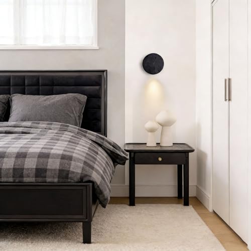 Aplique de pared moderno con iluminación indirecta de travertino 3