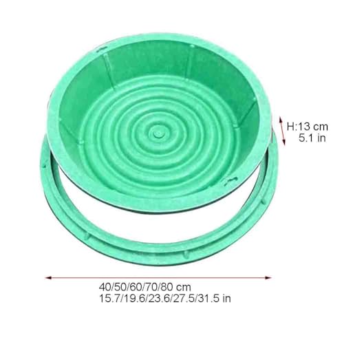 Tapa y marco para tanque séptico con diseño de círculo invisible 5