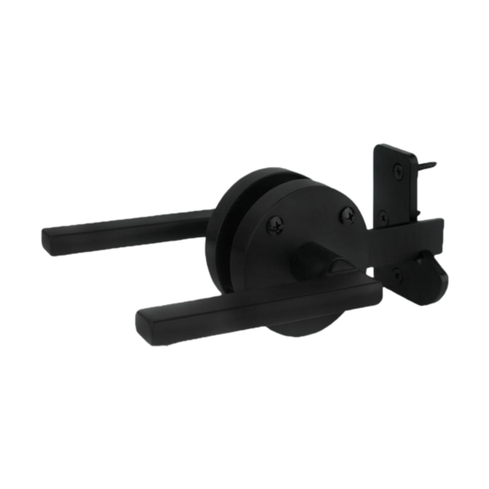 Loquet de portail double face robuste en acier pour clôtures extérieures et jardins