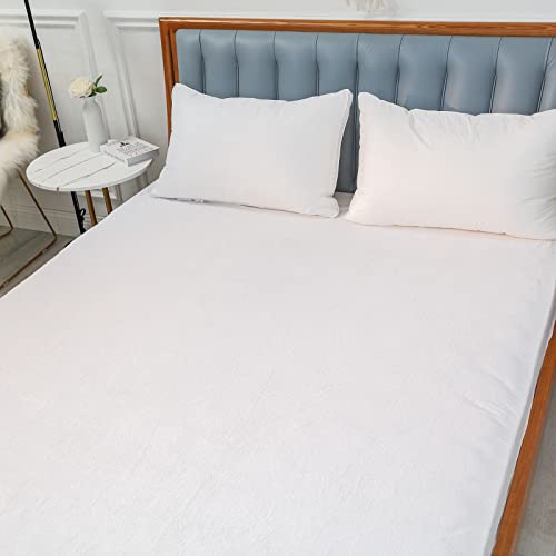 Waterproof Twin Xl Mattress Protector For College Extra Long Twin Bed Bamboo Terry Matressprotector Soft & Quiet, Breathable Fitted Mattress Cover #TOP7