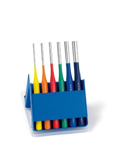 Rennsteig Parallel Pin Punch Set In Plastic Cases - Color Coded #TOP19